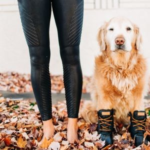 Faux Leather Motto Leggings SPANX